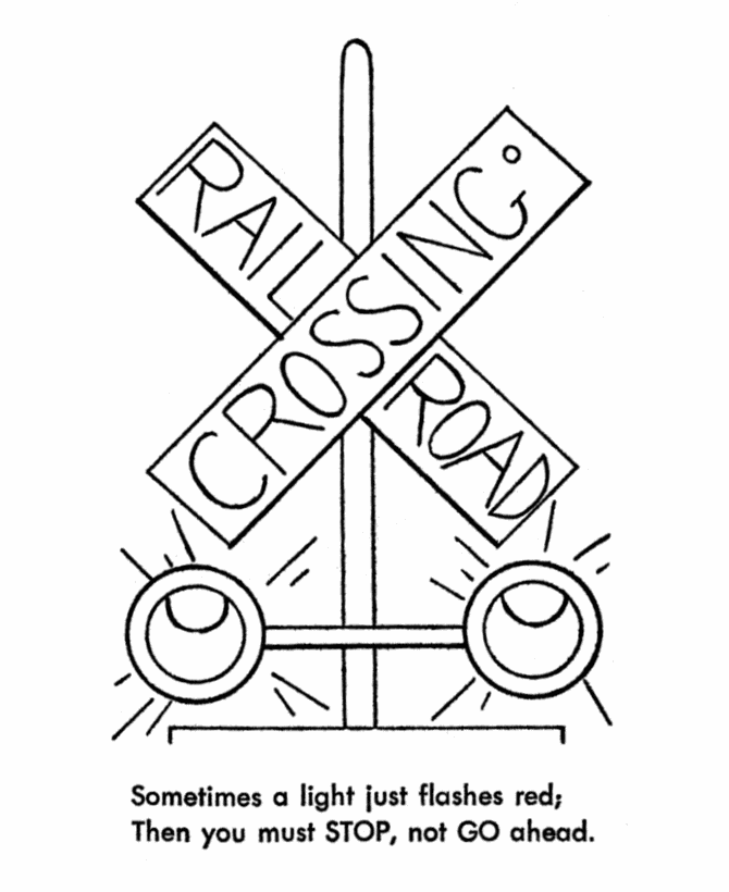 Coloring page: Road sign (Objects) #119342 - Free Printable Coloring Pages