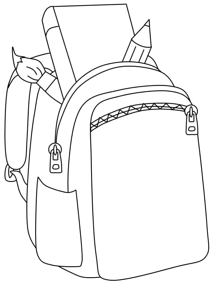 Free printable School Bag coloring page #220479 from Objects collection