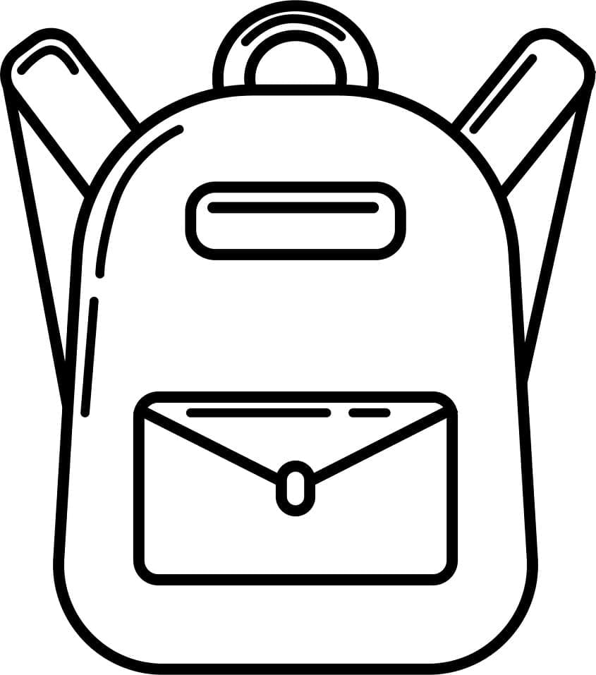 Free printable School Bag coloring page #220483 from Objects collection