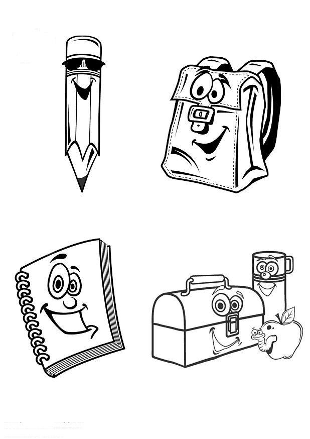 Coloring page: School equipment (Objects) #118262 - Free Printable Coloring Pages