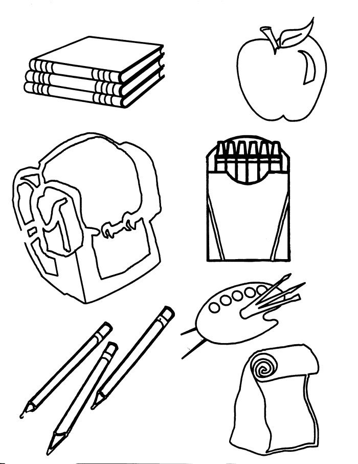 Coloring page: School equipment (Objects) #118265 - Free Printable Coloring Pages