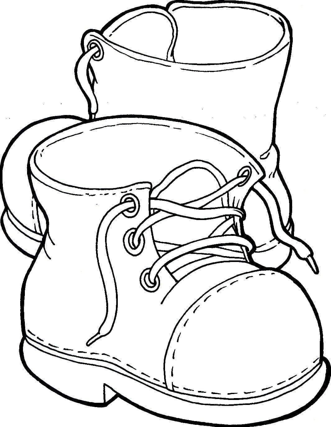 Free printable Shoe coloring page #211578 from Objects collection