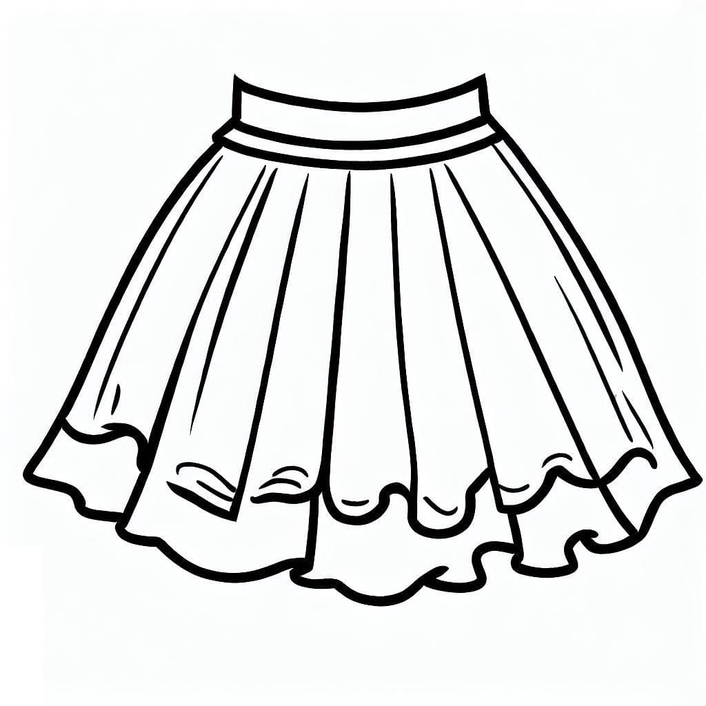 Free printable Skirt coloring page #191535 from Objects collection