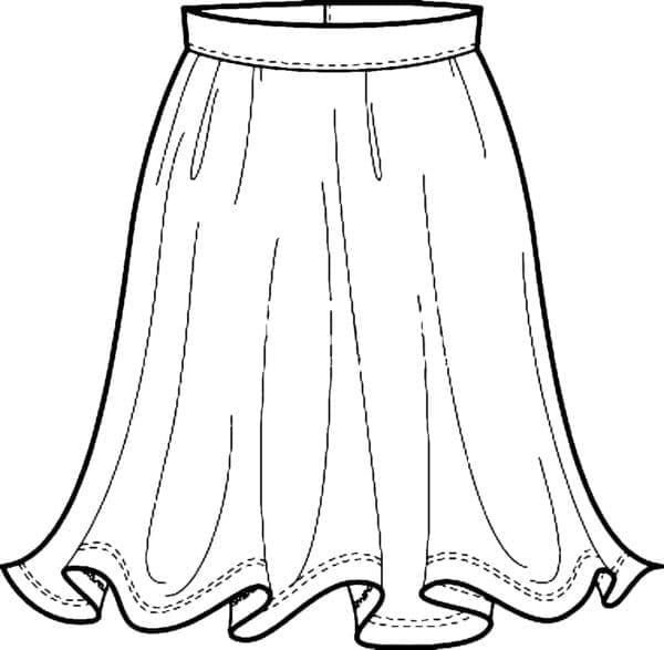 Free printable Skirt coloring page #191541 from Objects collection Free printable Skirt coloring page #191541 from Objects collection