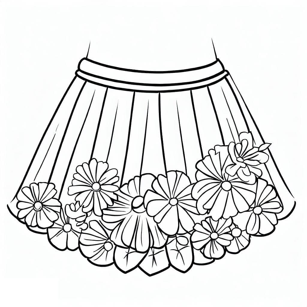 Free printable Skirt coloring page #191548 from Objects collection