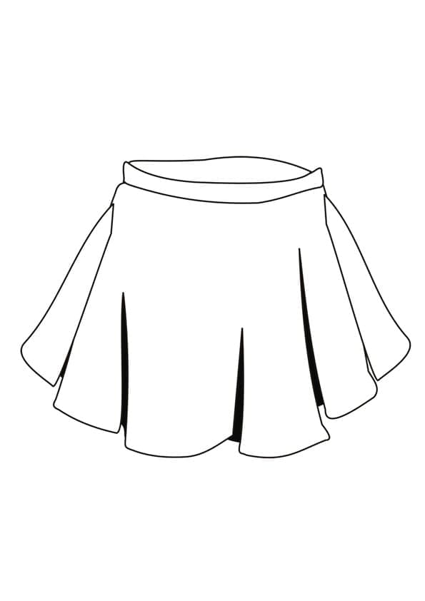 Free printable Skirt coloring page #191557 from Objects collection