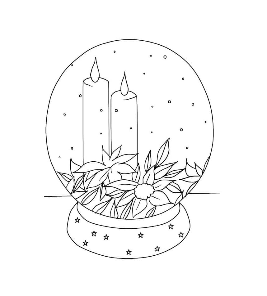 Free printable Snow Globe coloring page #202608 from Objects collection Free printable Snow Globe coloring page #202608 from Objects collection