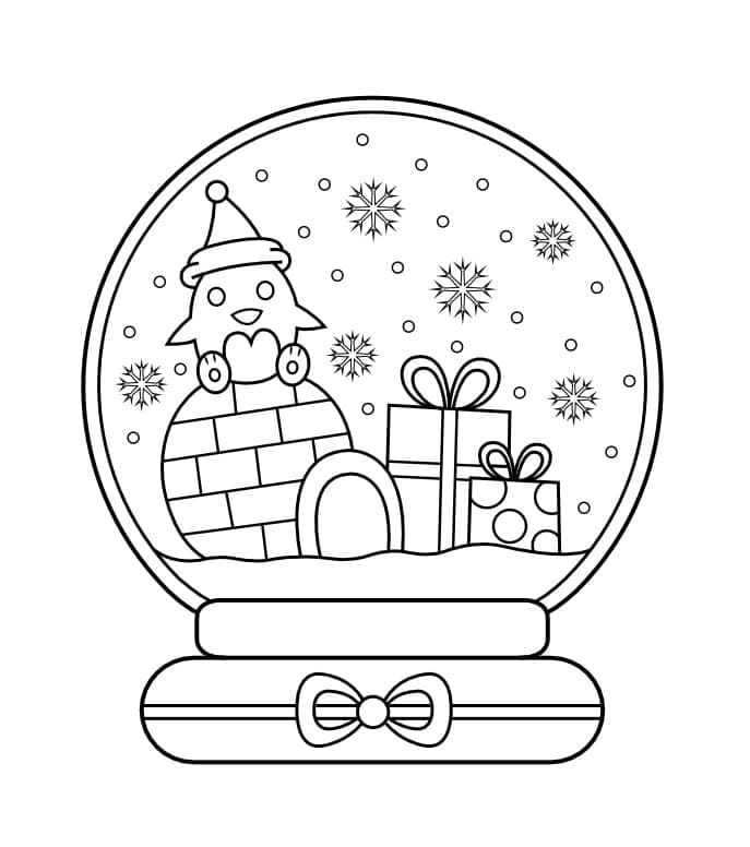 Free printable Snow Globe coloring page #202622 from Objects collection Free printable Snow Globe coloring page #202622 from Objects collection