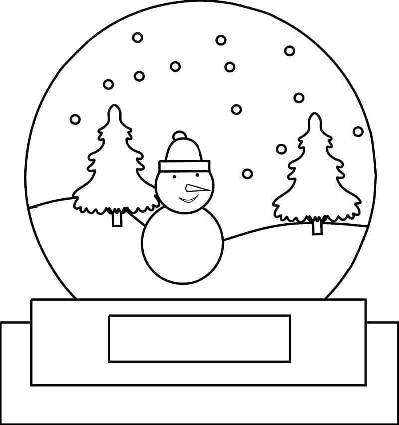 Free printable Snow Globe coloring page #202633 from Objects collection