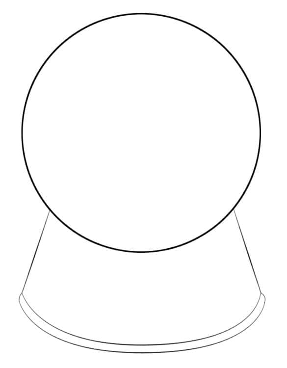 Free printable Snow Globe coloring page #202648 from Objects collection