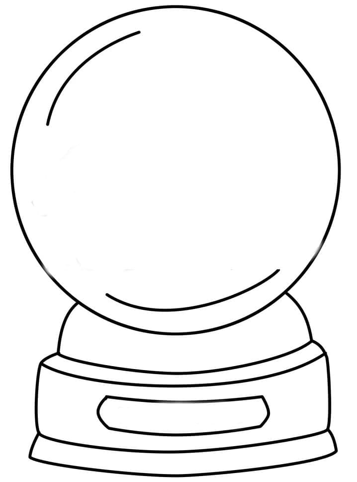 Free printable Snow Globe coloring page #202657 from Objects collection