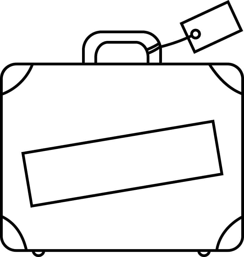 Free printable Suitcase coloring page #217427 from Objects collection Free printable Suitcase coloring page #217427 from Objects collection