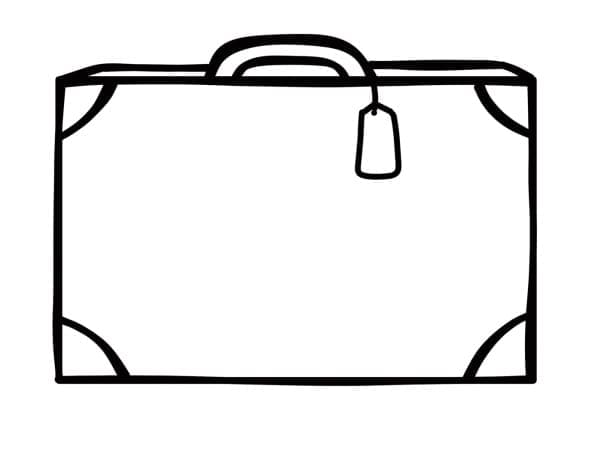 Free printable Suitcase coloring page #217429 from Objects collection Free printable Suitcase coloring page #217429 from Objects collection