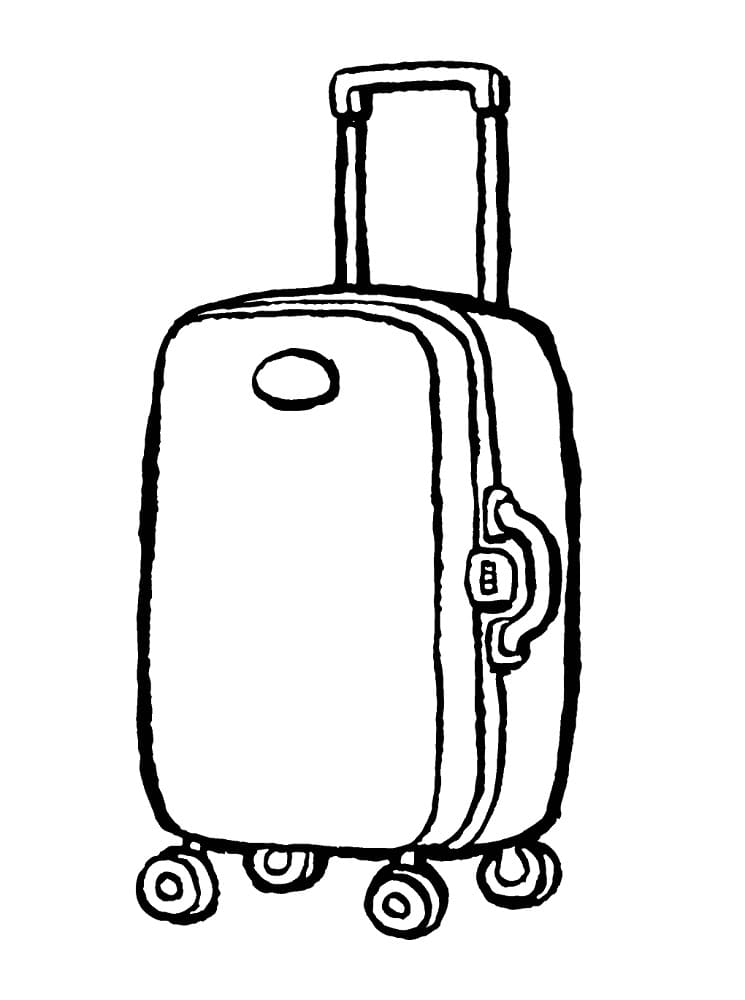 Free printable Suitcase coloring page #217440 from Objects collection