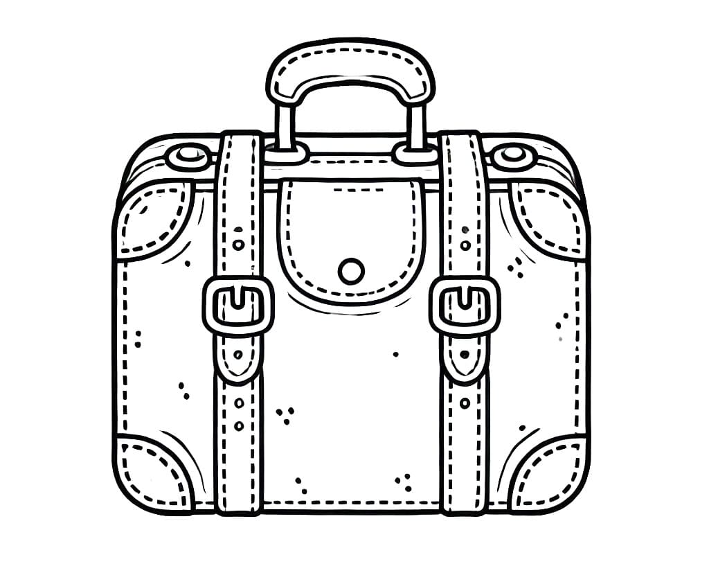 Free printable Suitcase coloring page #217445 from Objects collection