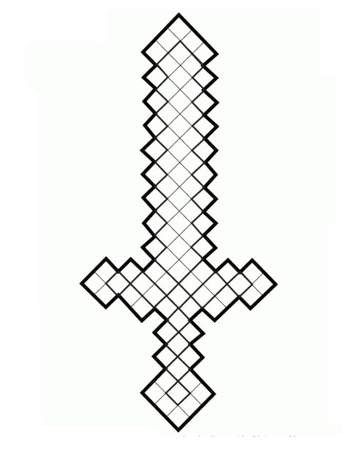 Free printable Sword coloring page #187173 from Objects collection Free printable Sword coloring page #187173 from Objects collection
