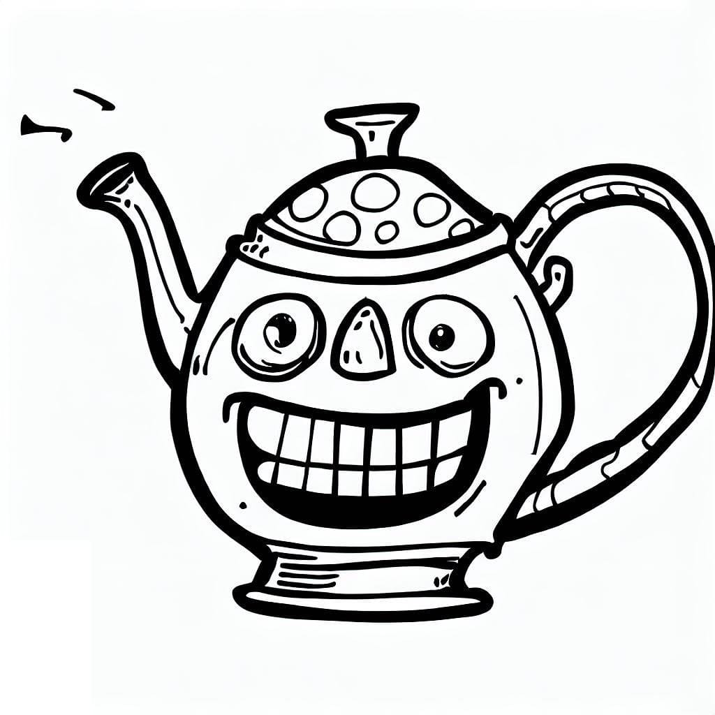 Free printable Teapot coloring page #185604 from Objects collection