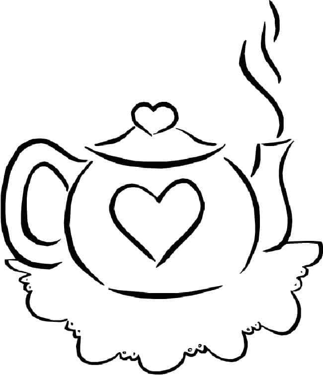 Free printable Teapot coloring page #185614 from Objects collection