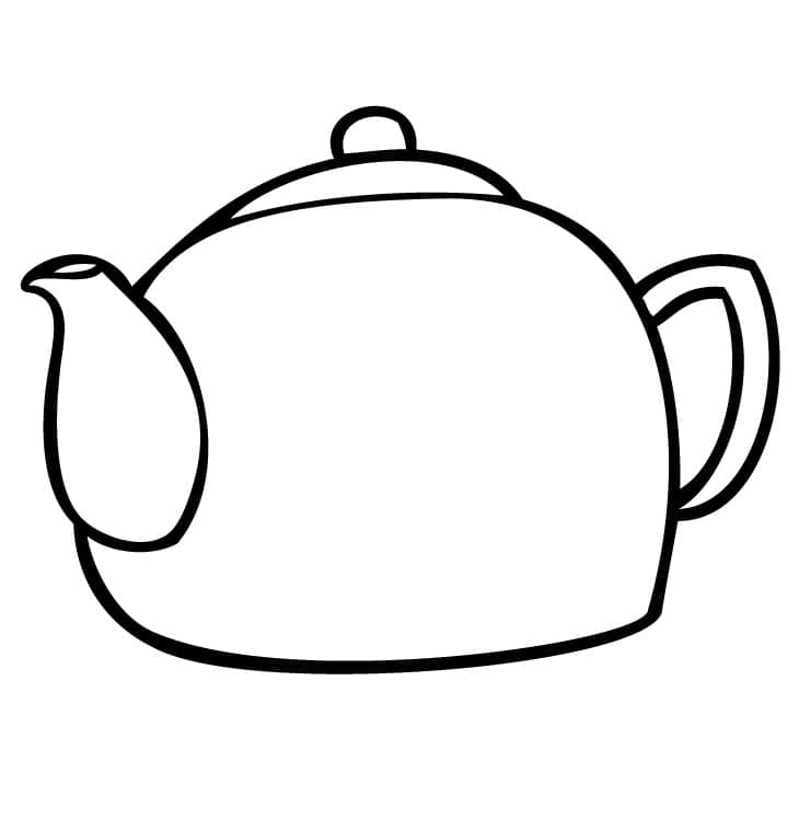 Free printable Teapot coloring page #185622 from Objects collection