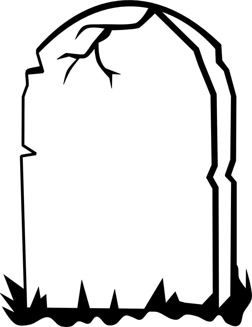 Free printable Tombstone coloring page #204091 from Objects collection