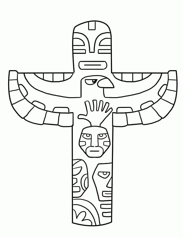 Free printable Totem coloring page #203095 from Objects collection