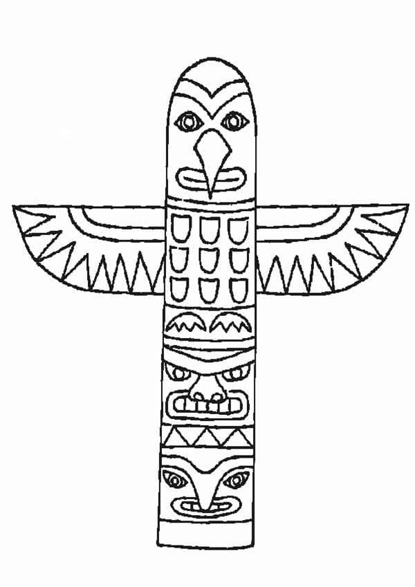 Free printable Totem coloring page #203104 from Objects collection