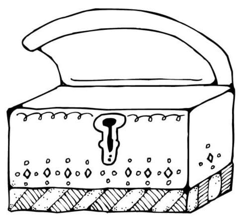 Free printable Treasure Chest coloring page #220531 from Objects collection