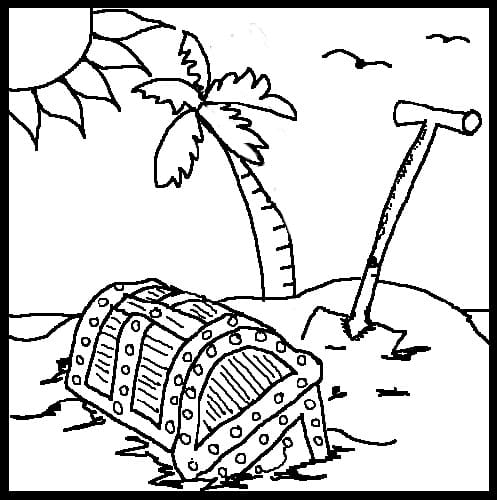 Free printable Treasure Chest coloring page #220539 from Objects collection