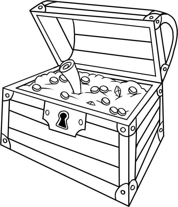 Free printable Treasure Chest coloring page #220544 from Objects collection