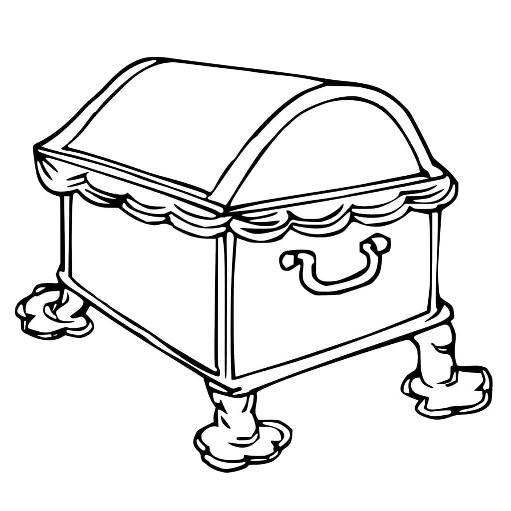 Free printable Treasure Chest coloring page #220551 from Objects collection