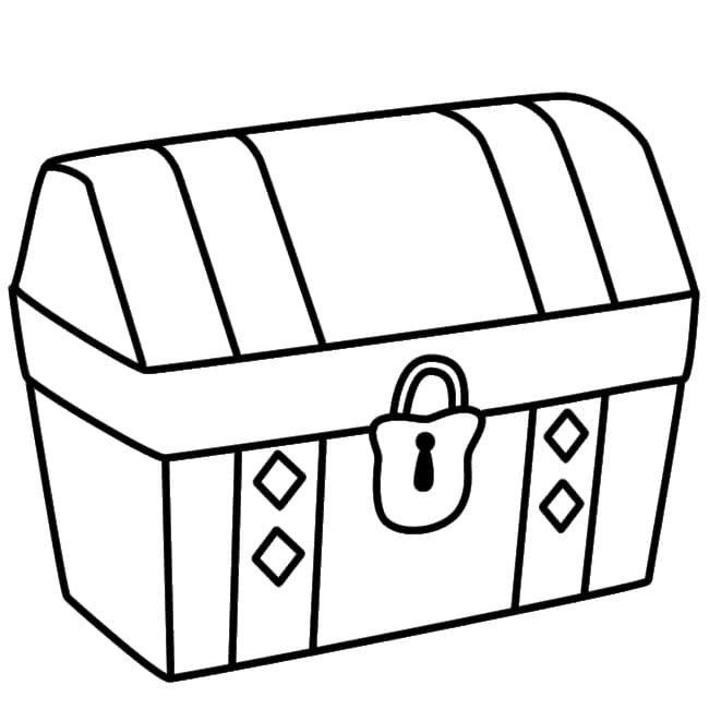 Free printable Treasure Chest coloring page #220555 from Objects collection Free printable Treasure Chest coloring page #220555 from Objects collection