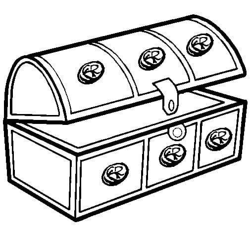 Free printable Treasure Chest coloring page #220557 from Objects collection