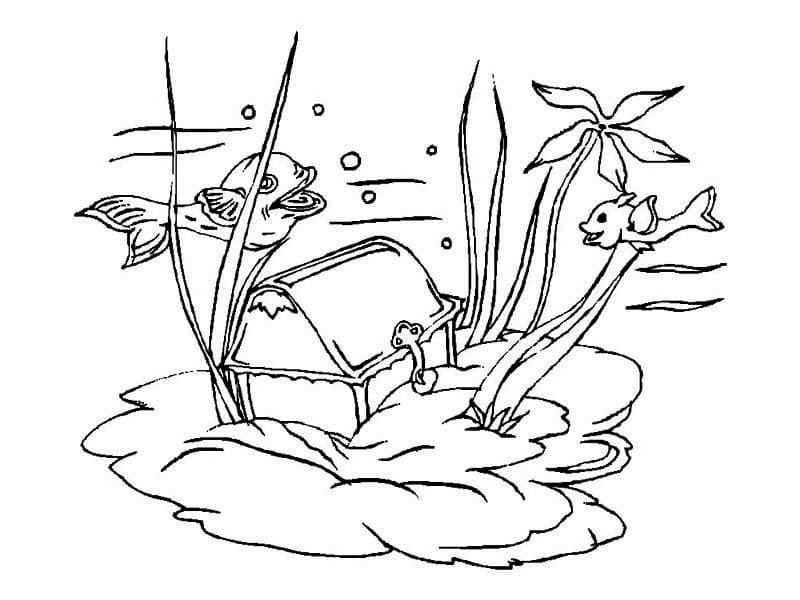 Free printable Treasure Chest coloring page #220560 from Objects collection