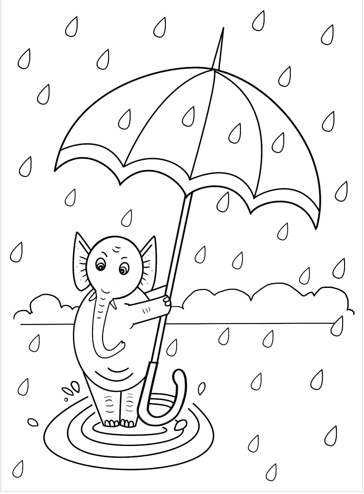 Free printable Umbrella coloring page #172723 from Objects collection