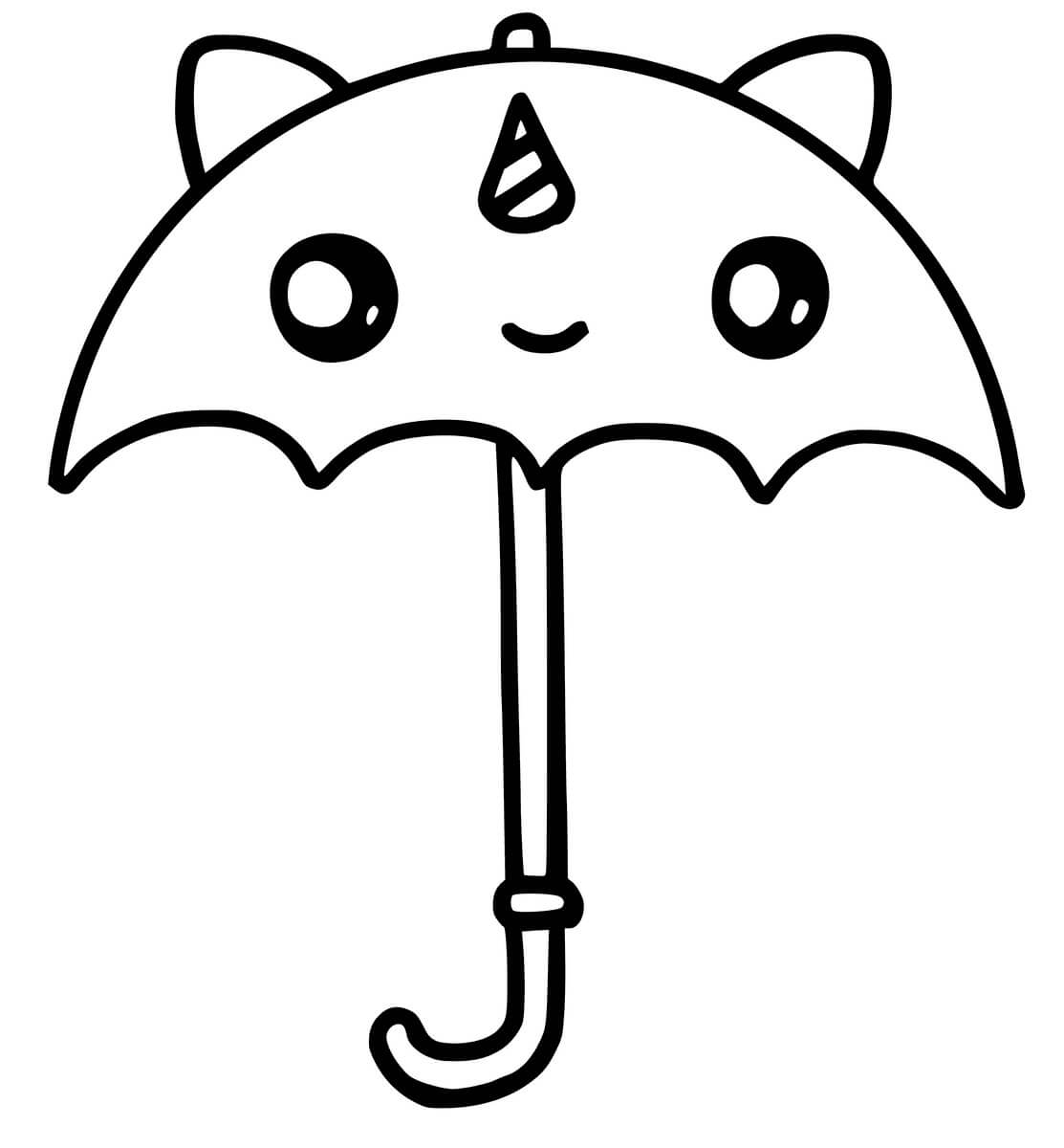 Free printable Umbrella coloring page #172736 from Objects collection