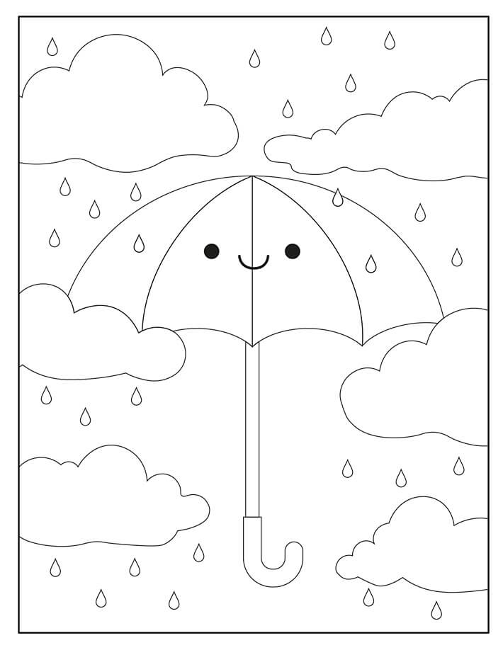Free printable Umbrella coloring page #172762 from Objects collection