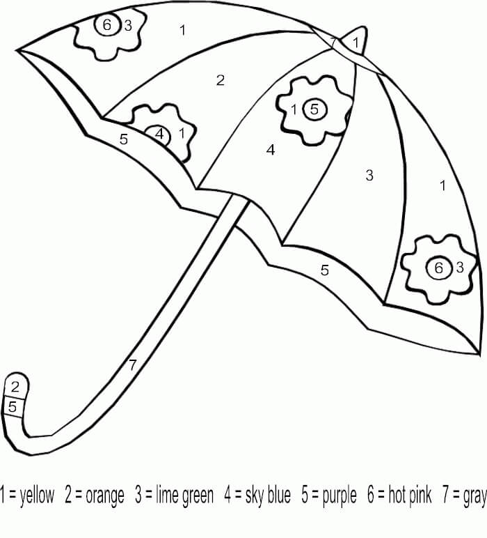 Free printable Umbrella coloring page #172768 from Objects collection