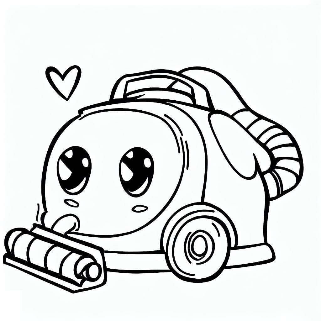 Free printable Vacuum Cleaner coloring page #189311 from Objects collection