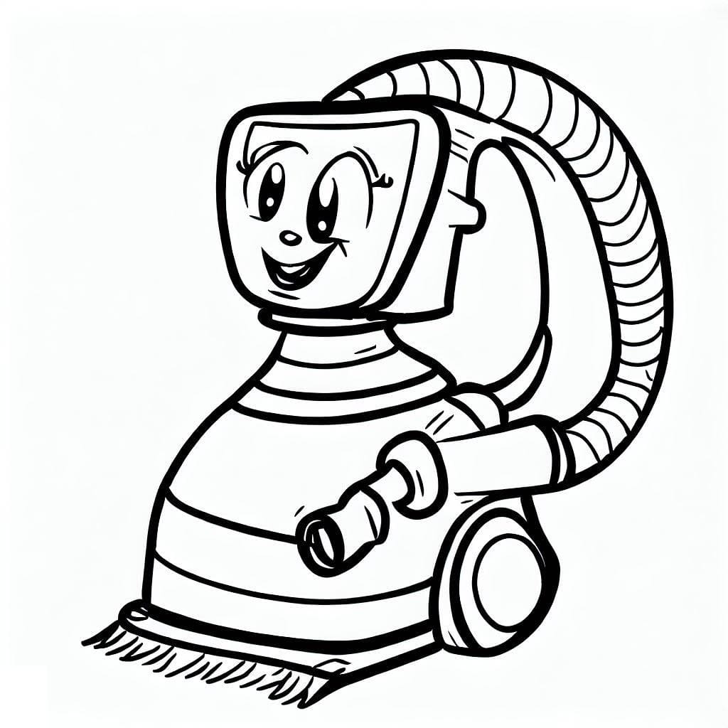 Free printable Vacuum Cleaner coloring page #189313 from Objects collection