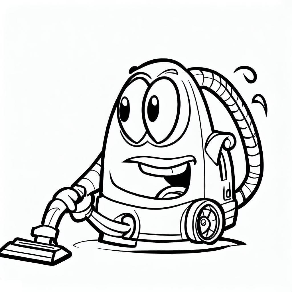Coloring page: Vacuum Cleaner (Objects) #189314 - Free Printable Coloring Pages