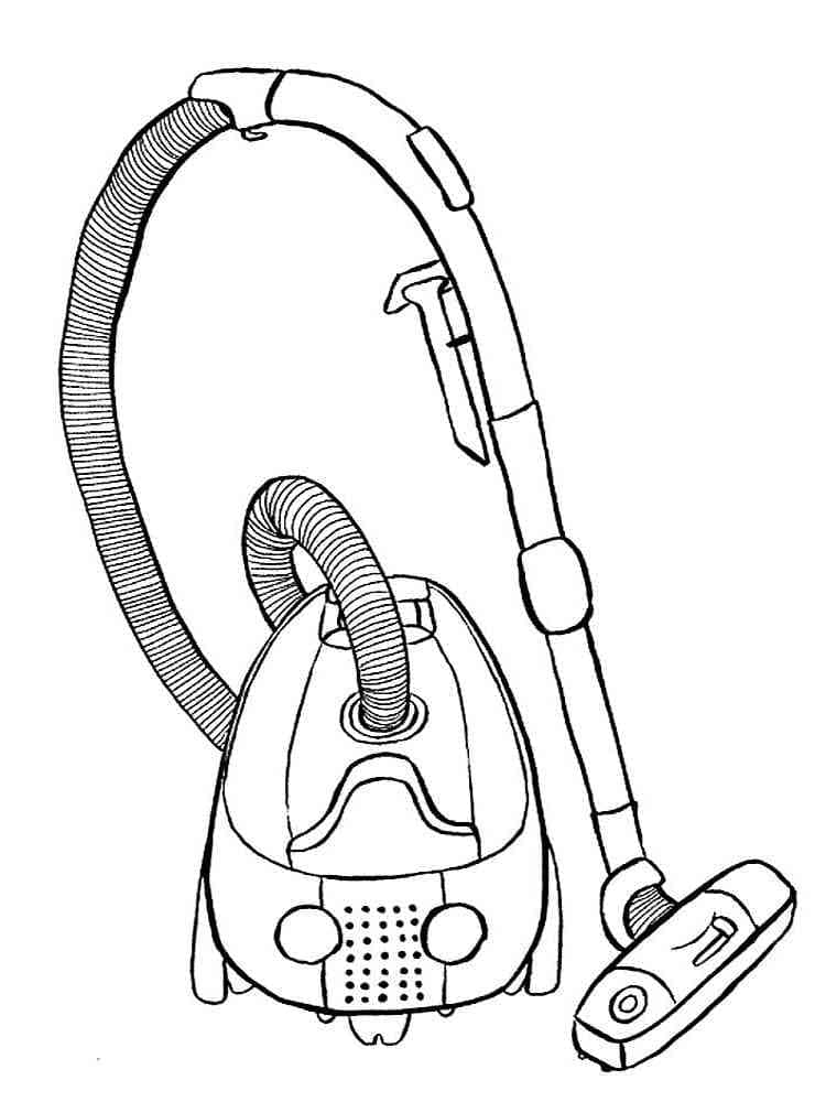 Free printable Vacuum Cleaner coloring page #189322 from Objects collection