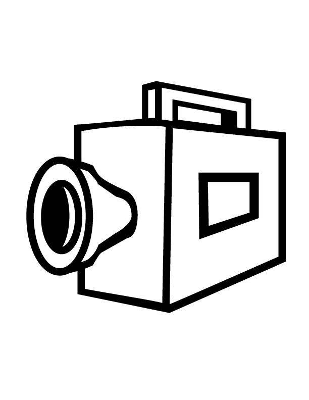 Coloring page: Video camera (Objects) #120262 - Free Printable Coloring Pages