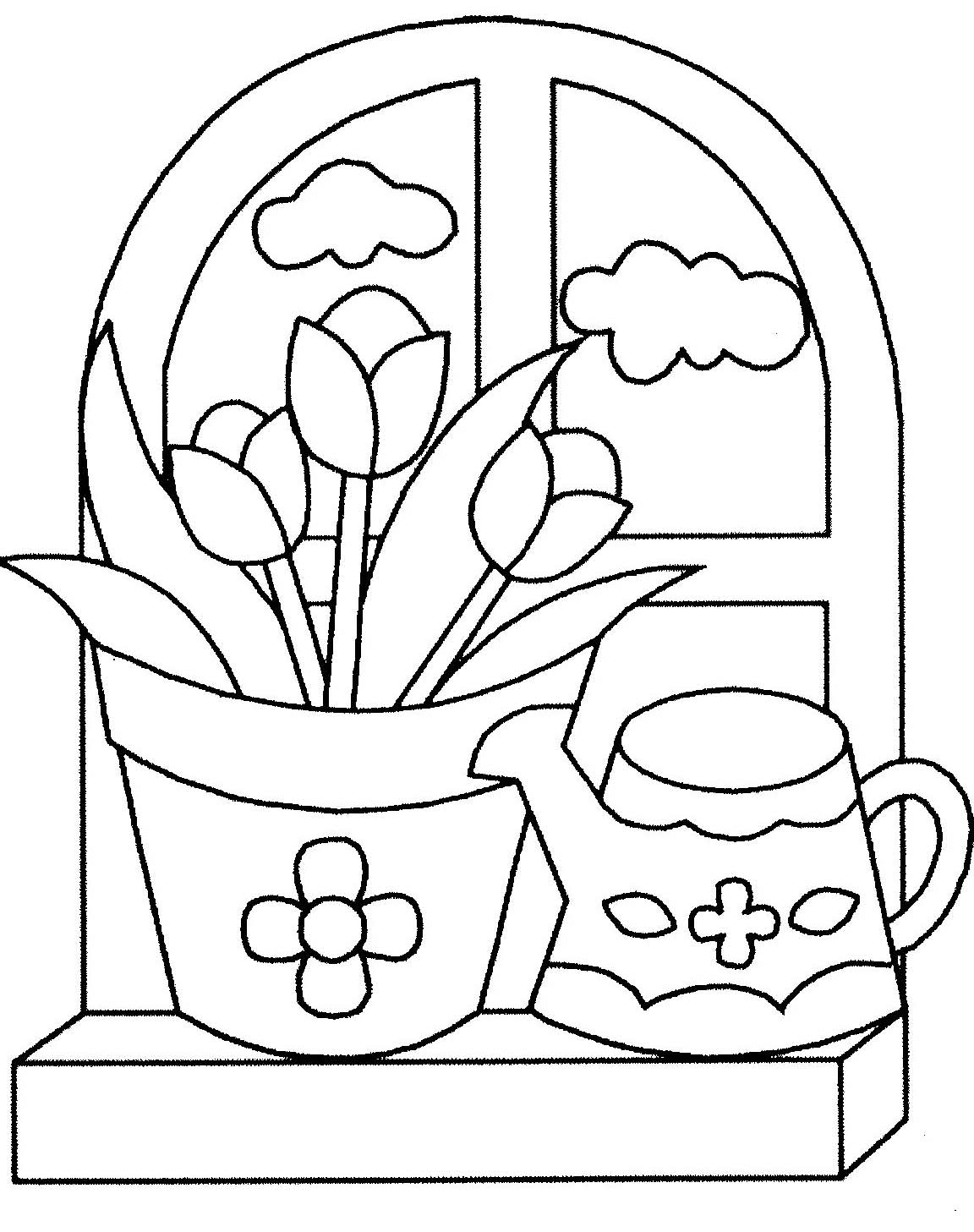Coloring page: Window (Objects) #168545 - Free Printable Coloring Pages