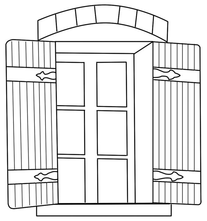 Window (Objects) Printable coloring pages