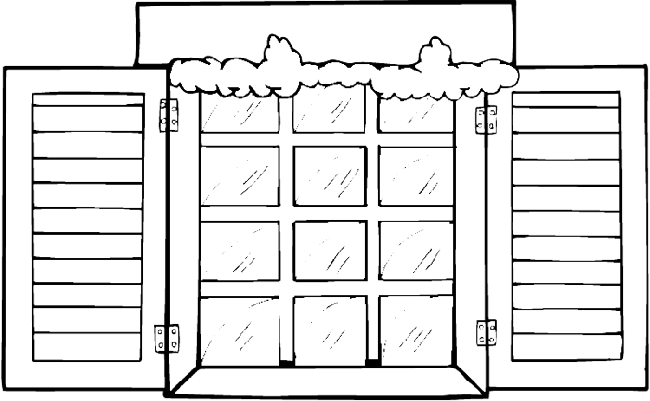 Coloring page: Window (Objects) #168793 - Free Printable Coloring Pages