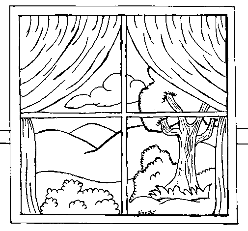 Coloring page: Window (Objects) #168816 - Free Printable Coloring Pages