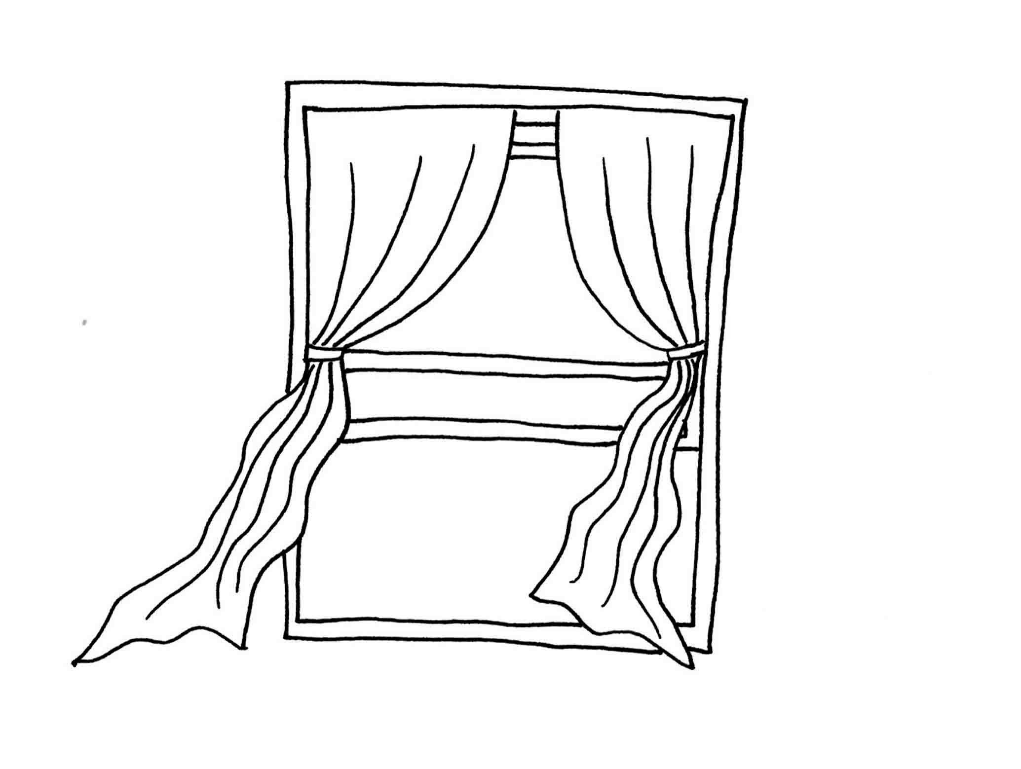 Coloring page: Window (Objects) #168841 - Free Printable Coloring Pages