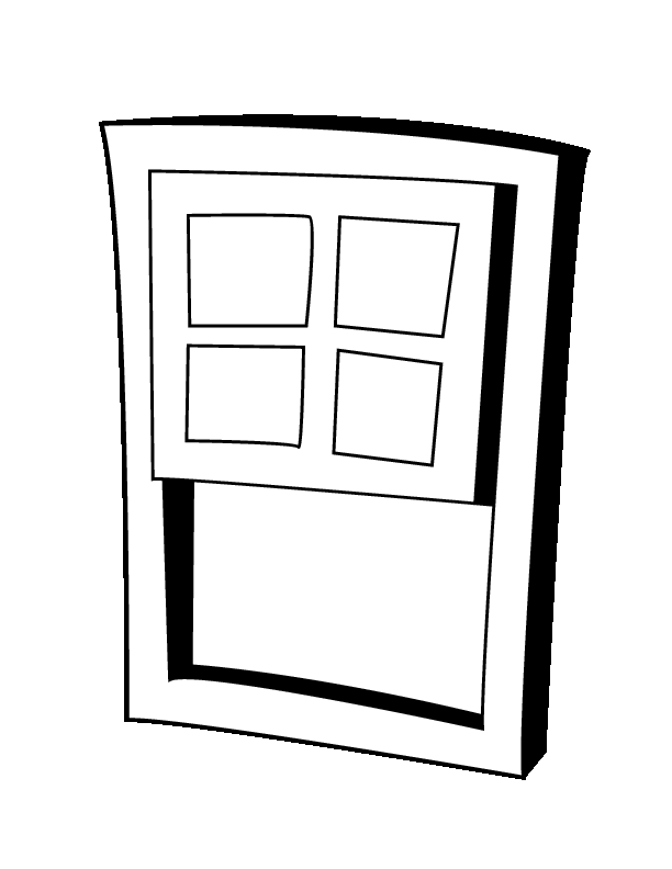Coloring page: Window (Objects) #168842 - Free Printable Coloring Pages