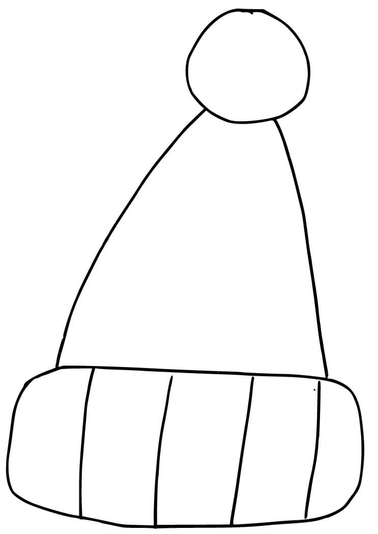 Free printable Winter Hat coloring page #191293 from Objects collection