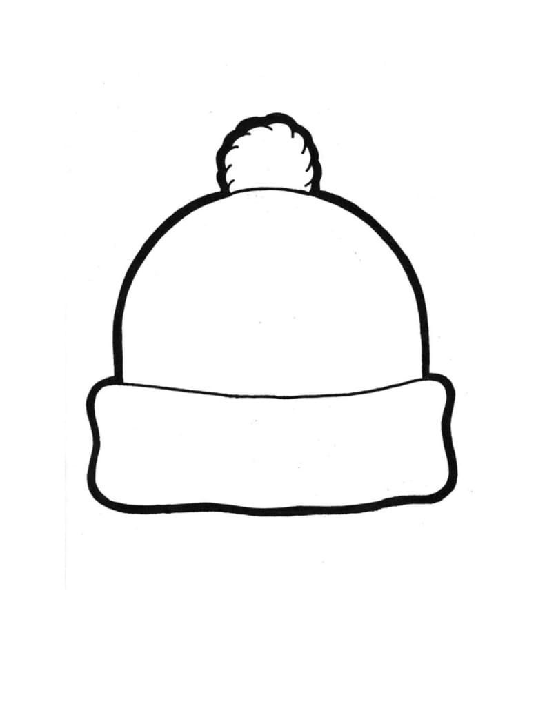 Free printable Winter Hat coloring page #191294 from Objects collection